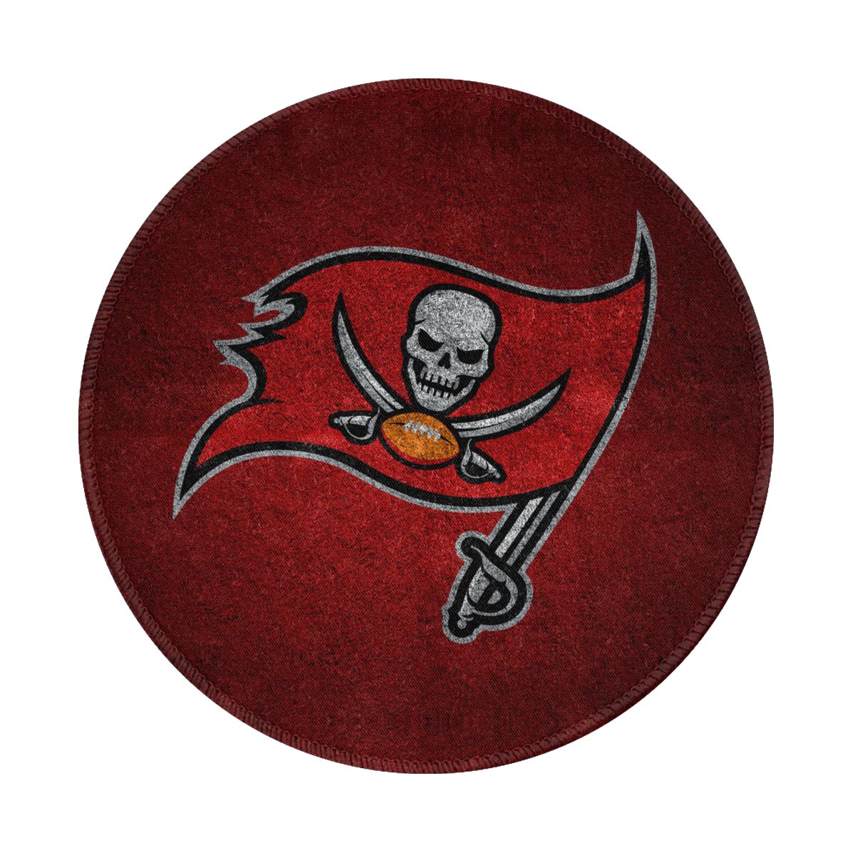 Tampa Bay Buccaneers Logo Non-Slip Rubber Round Mouse Pad