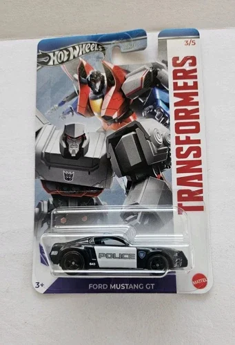 Dronehint 2024 Hot Wheels Transformers Police Ford Mustang GT 3/5 Walmart Exclusive Rare Toy