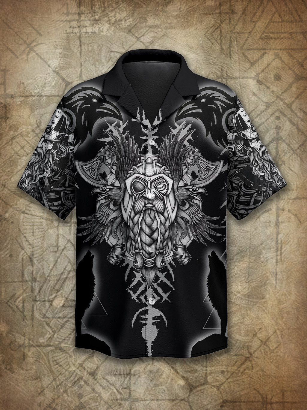 Viking God Axe Legends Norse Spirit Power Heritage Hawaiian Shirt / Rvogue / Rvogue
