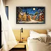Starry Night In A European Town-11CT Stamped Cross Stitch 50*85cm/19.69*33.46in(Big Size) tapestrymarket