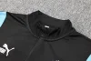 23-24 Marseille Half Zipper Long Sleeved Black Training Jacket Set