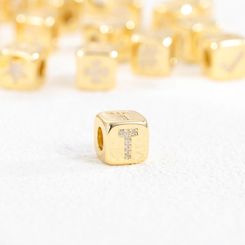 1 Piece Copper Letter Jewelry Accessories Pendant