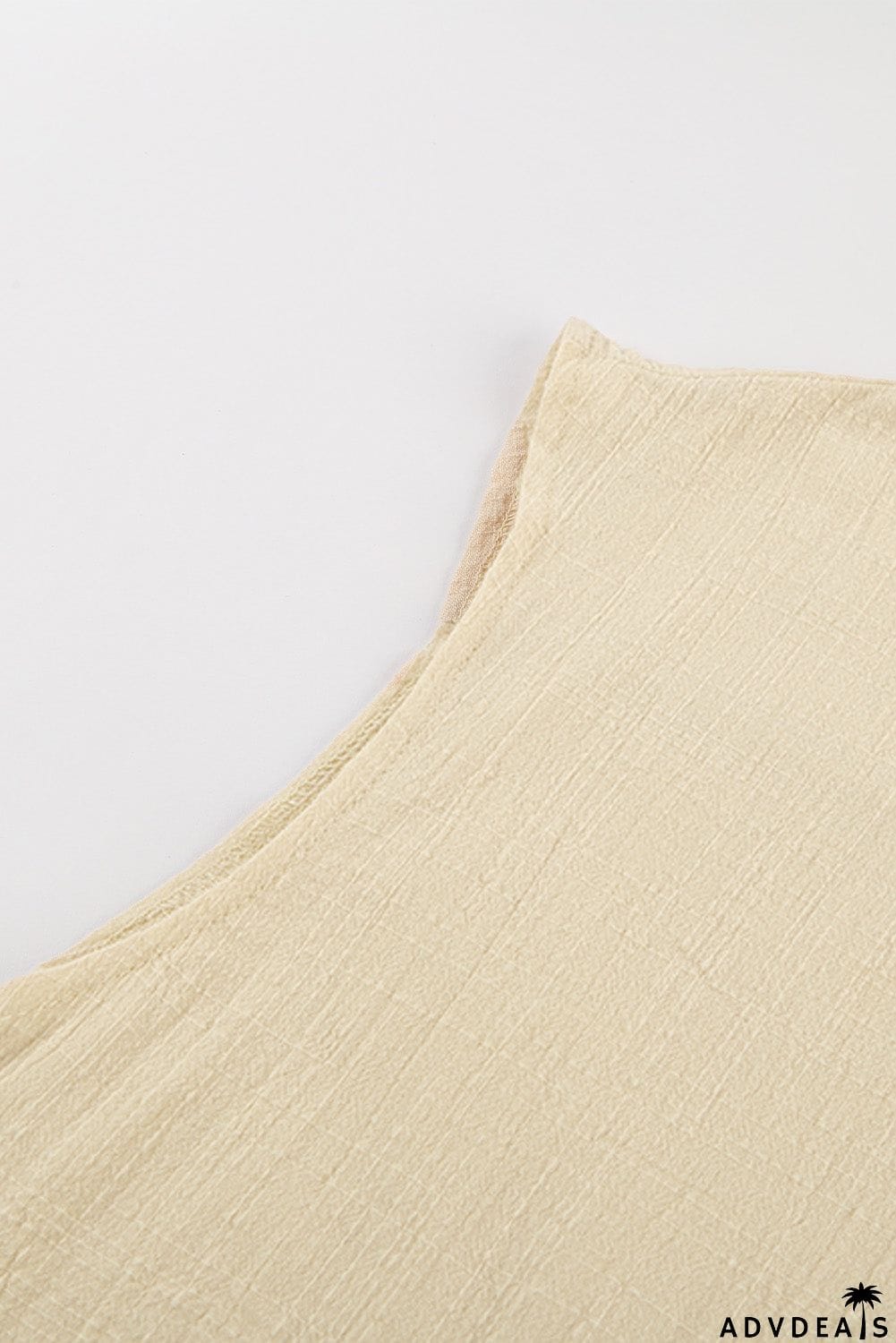 Turn-down Collar Button Front Tank