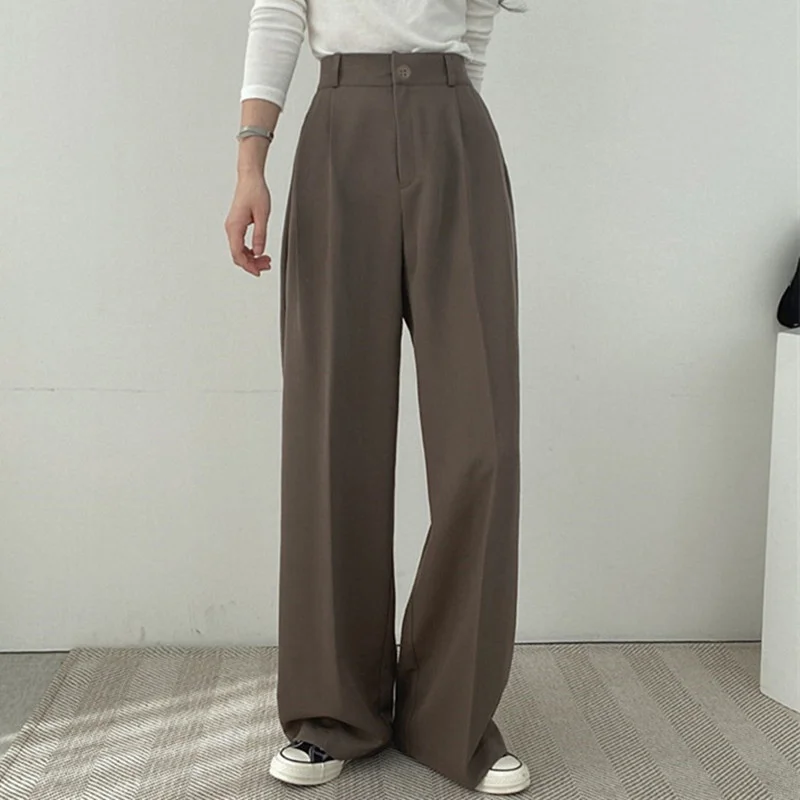 Woherb Woherb Female Spring And Autumn 2024 New Korean Version Of The Korean Fried Street Design Sense Small Casual Camel Small Suit Suit Female-Outfit Ideas