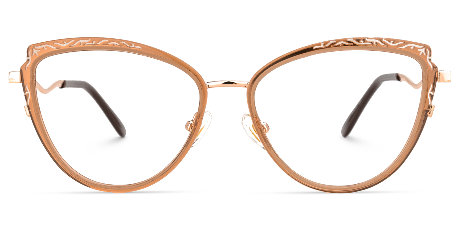 Chambers Braun Cateye Brille Braun