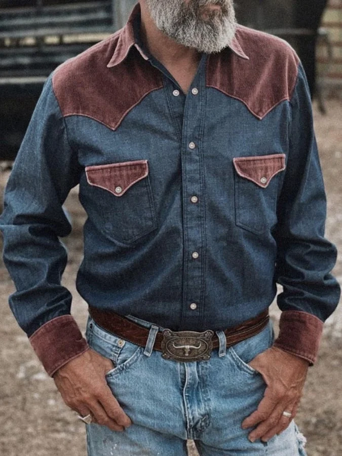 Men's Vintage Western Style  Shirt