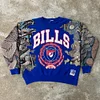 Stylish Bills Print Long Sleeve Sweatshirt
