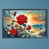 Coast Rose-Full Round Diamond Painting 60*40CM