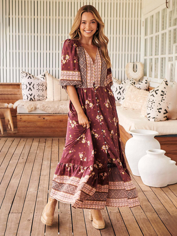 Boho Dresses for a 50-Year-Old Lady: Balancing Trends and Timelessness