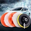 3/4/5 Inch Buffing Waxing Clean Polish Wool Buffer Drill Wheel Polisher Reusable