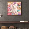 Diamond Painting -5D Full Round Drill Maltese Puppy(40x40cm)