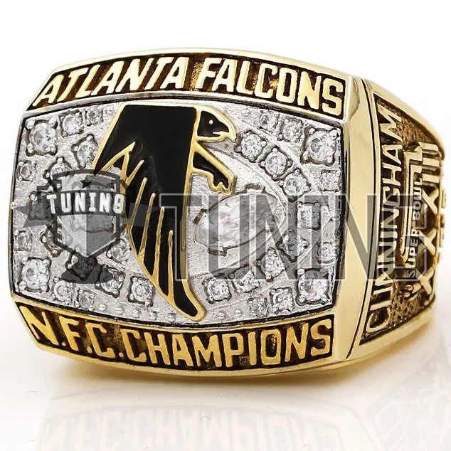 Custom 1998 Atlanta Falcons National Football Championship Ring