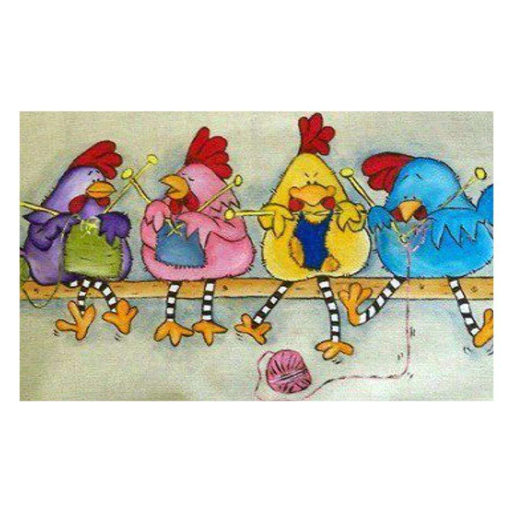 Full Round Diamond Painting Chicken (37*25cm)