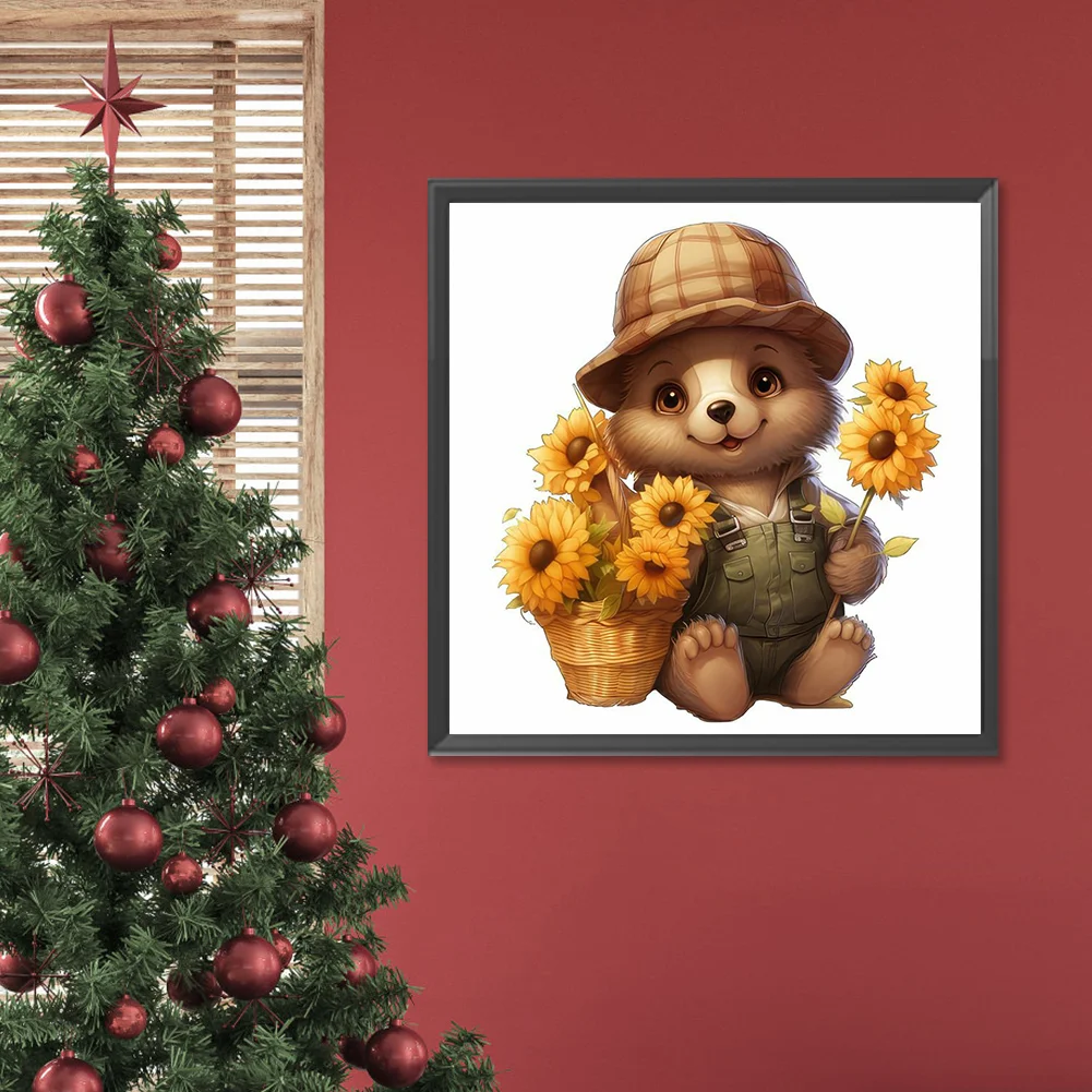 Full Round Diamond Painting 30*30cm - Bear