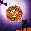Autumn Pumpkins DIY Acrylic 5D Crystal Diamond Gem Art Hanging Ornament