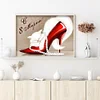 uk.everydayedeals (Limited Stock)Diamond Painting - Full Square - High Heels Cat