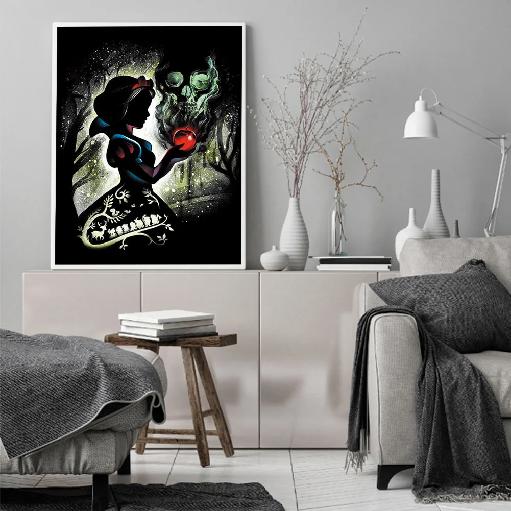 11CT Full Stamped Cross Stitch - Silhouette Series(Canvas|40*50cm)