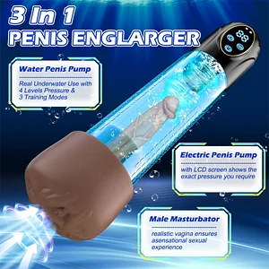 Penis Pump Masturbator Male Penis Trainer With 6 Suction Levels