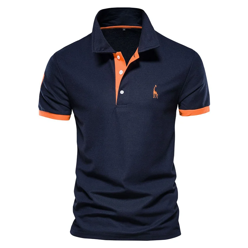 Cartefse Men's Lapel Polo Shirt