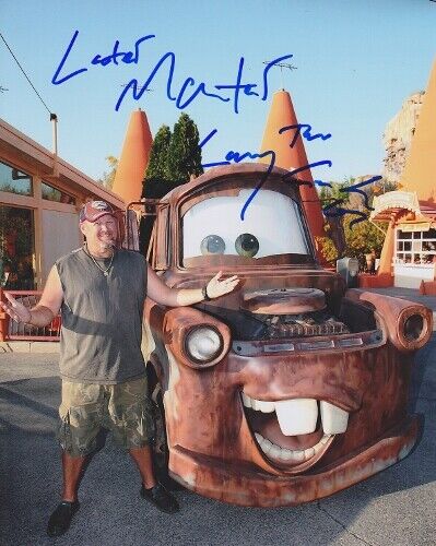 Larry the Cable Guy Signed CARS 8x10 inch Photo Poster painting with LATER MATER Inscription