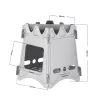 Pure Titanium Wood Stove Outdoor Portable Foldable Barbecue Stove