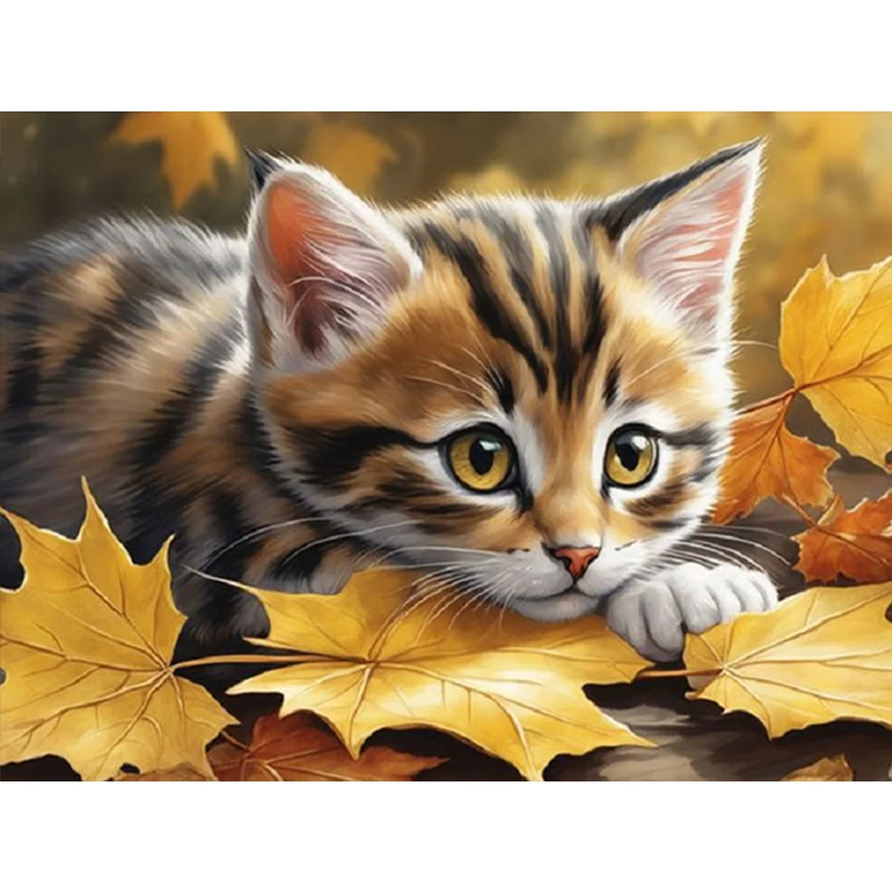 Diamond Painting - Full Square Drill - Cat(Canvas|40*30cm)