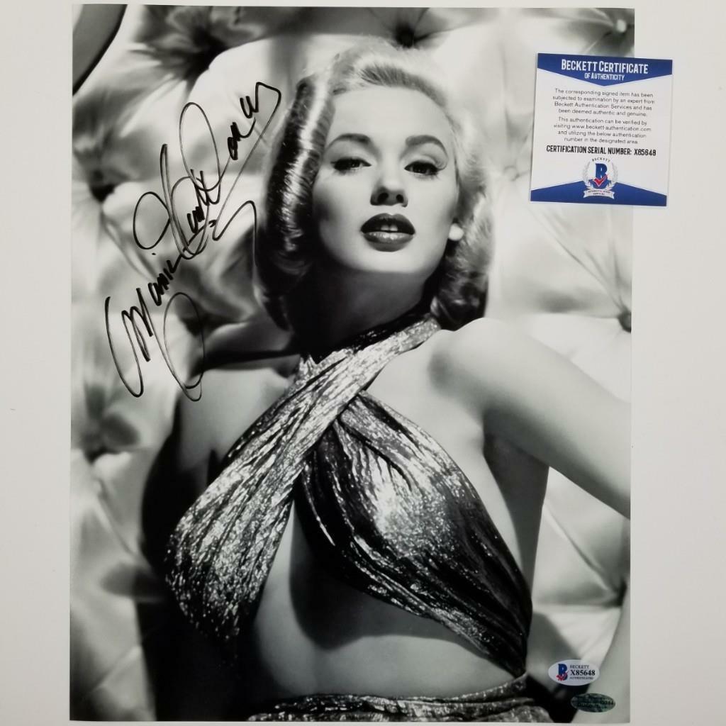 Mamie Van Doren signed 11x14 Photo Poster painting #10 Actress Playboy Auto ~ Beckett BAS COA