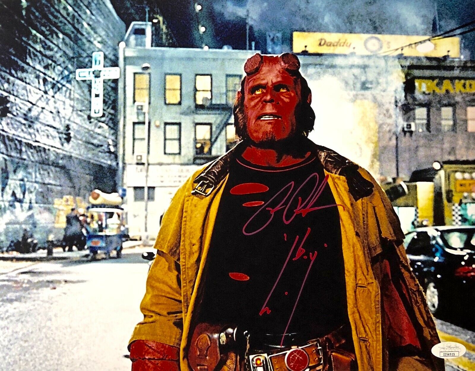 RON PERLMAN Autographed Hand SIGNED 11x14 HELLBOY Photo Poster painting JSA CERTIFIED AUTHENTIC