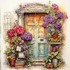 [Multi-Style]Paysage de jardin affiche r&eacute;tro-plein rond diamant peinture-30 * 30cm