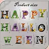 DIY Diamond Painting Halloween Banner Kit, 26 PCS "Happy Halloween" Glitter Letter Flags with Characters, Handmade Sparkling Bunting Garland for Home Party Wall Decoration