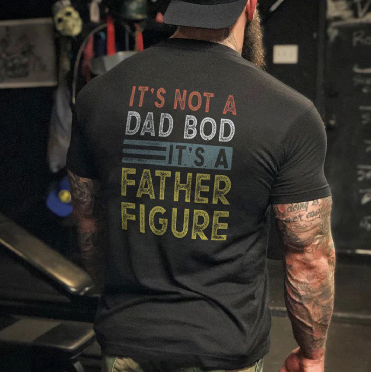 livereid its not a dad bod it's a father figure t-shirt WOLVES