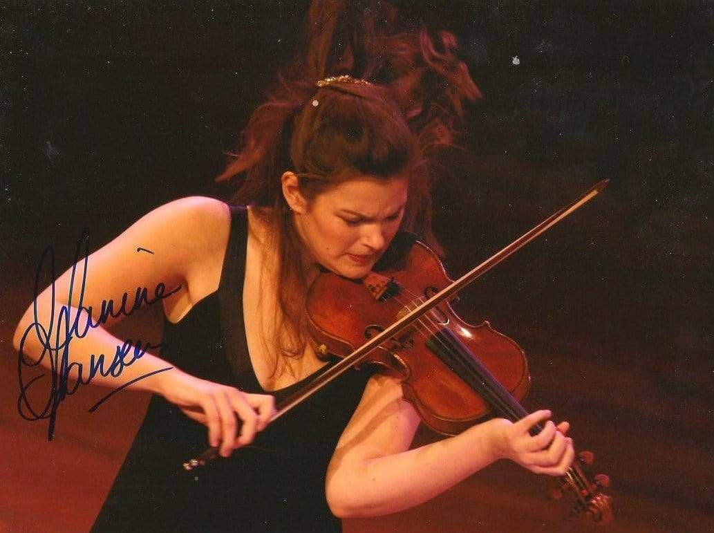 Janine Jansen VIOLINIST autograph, signed stage Photo Poster painting