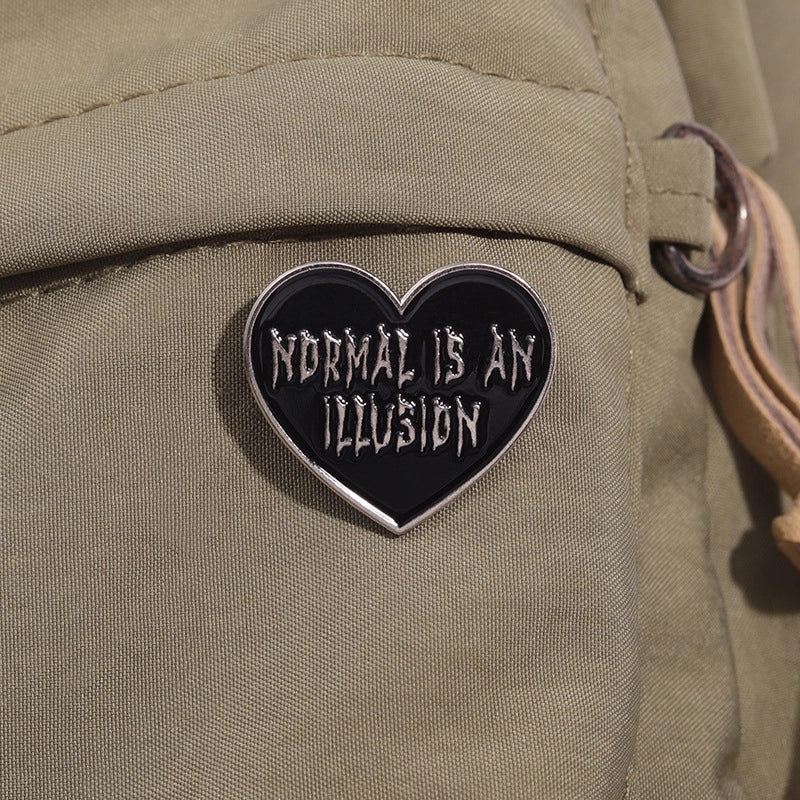 Cartoon Style Cowboy Style Artistic Pin Letter Heart Shape Alloy Stamping Stoving Varnish Plating Unisex Brooches