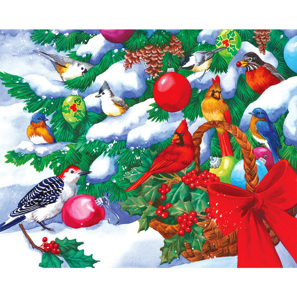 

Christmas Birds - Round Drill Diamond Painting - 40*30CM, 04, 501 Original