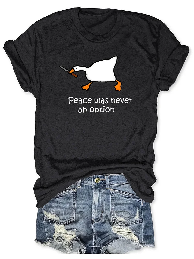 Peace Was Never An Option T-shirt socialshop