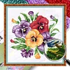 Flower - 9CT Partial Beaded Cross Stitch Kit(31x31cm)