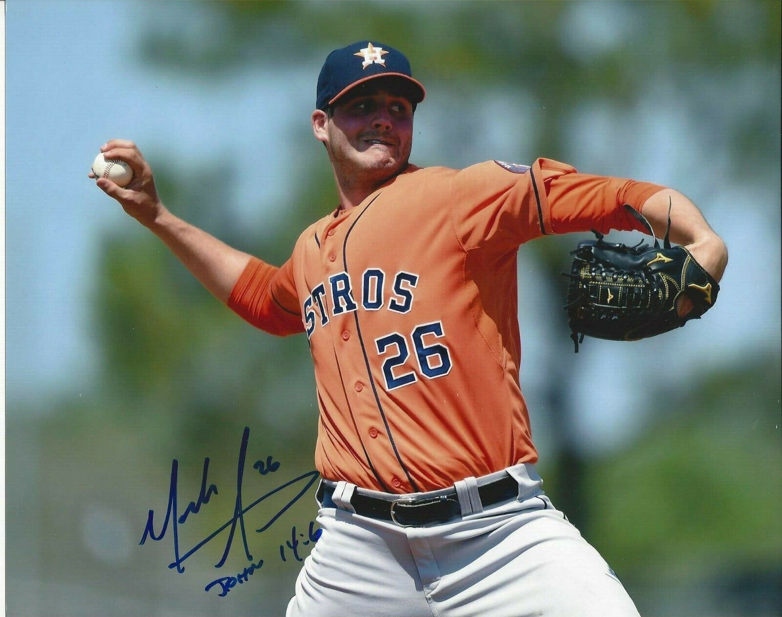 Mark Appel Autographed 8x10 Astros First Overall#S878