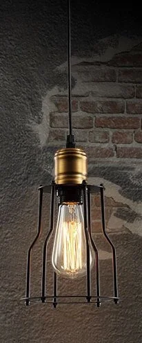 Loft Industrial Pendant Lights American Vintage Bar/Restaurant Lamps Black E27 Antique Edison Decoration Lighting