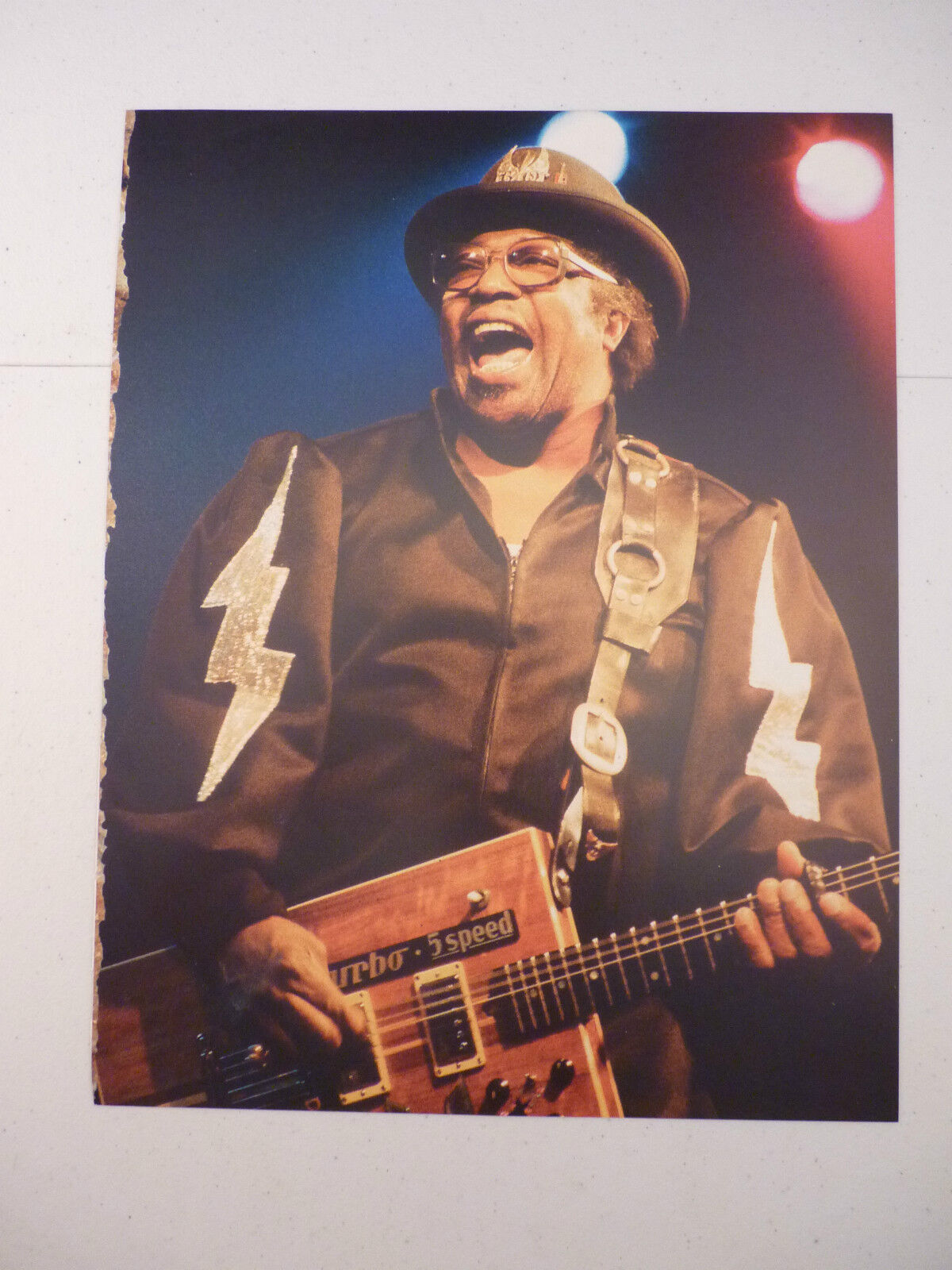 Bo Diddley Guitarist 12x9 Coffee Table Book Photo Poster painting Page