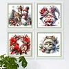 (4pcs) Christmas-18CT Stamped Cross Stitch 30*30cm(Bundle Sale)