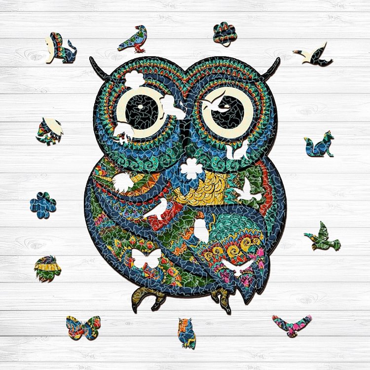 Sunnypuzzle™-Strange owl Jigsaw Puzzle