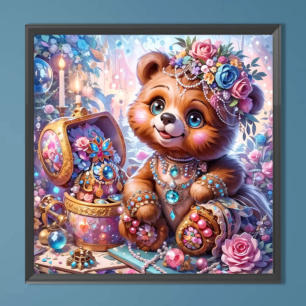 Full Round Diamond Painting 40*40cm - Bear