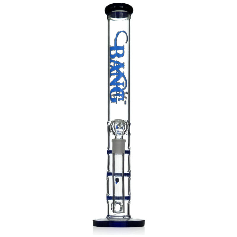 18&Prime; Tall Glass Bong Water Pipe with Ice Catcher Three Honeycomb Perc