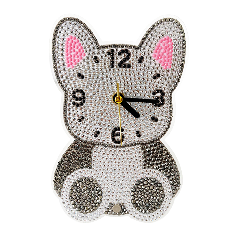 DIY Crystal Diamond Clock Art Craft Set 5D Cartoon Gift Souvenirs (2)
