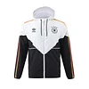 2024 Germany Windbreaker White and Black Soccer Jersey
