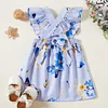Baby Girl Floral Sweet Medium Length Casual Dress