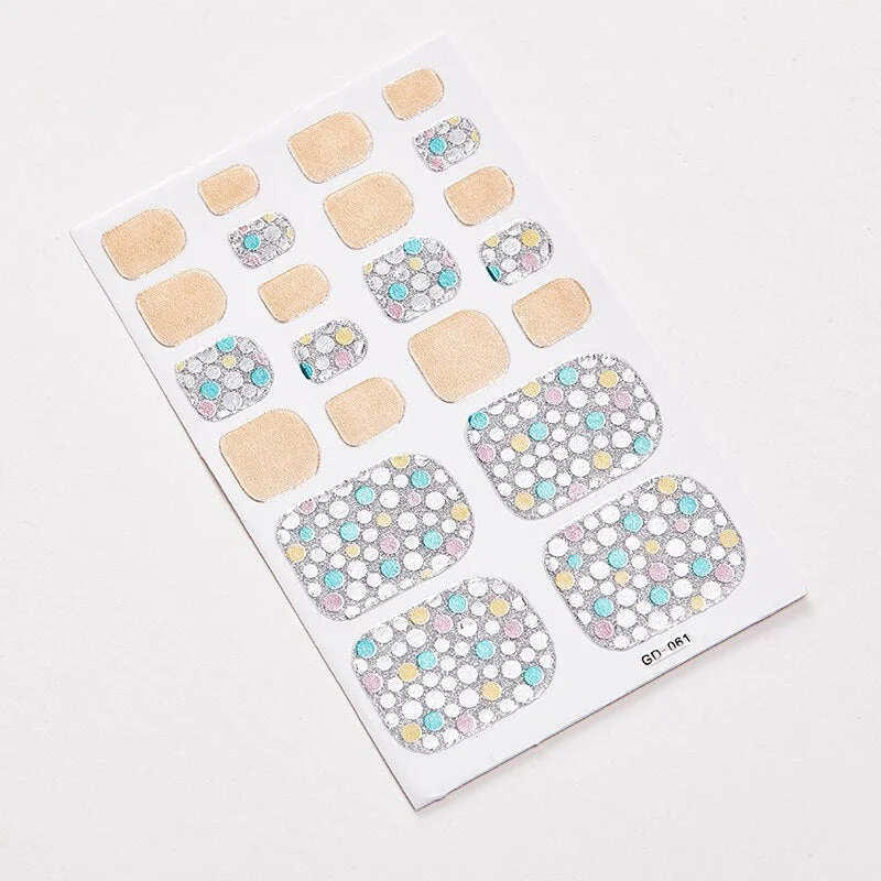 22 Tips/Sheet Nail Tape Manicure Decoration Nail Sticker Set Sticker For Nails Nail Sticker Album Popular Nail Sticker Trend