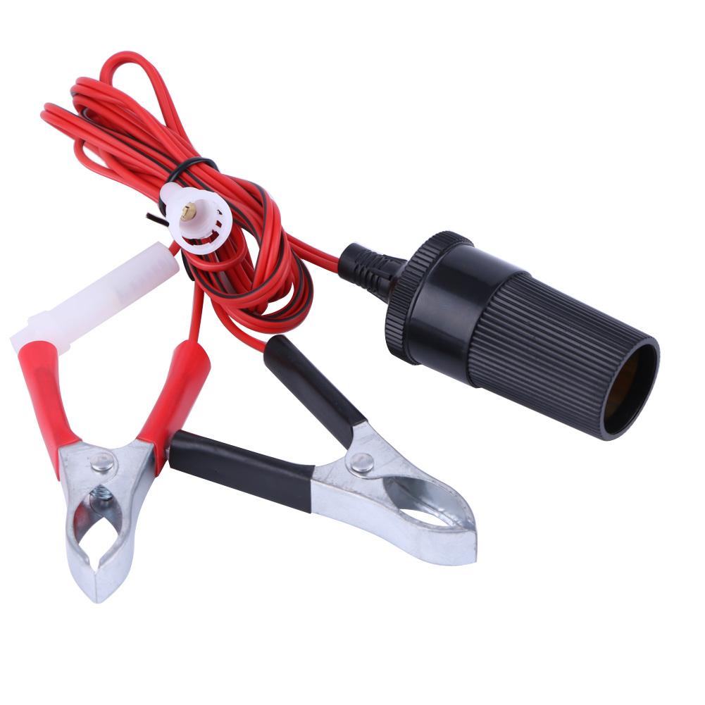 

Female Car Cigarette Lighter Power Socket to Battery Clip-On Crocodile Clip, 501 Original