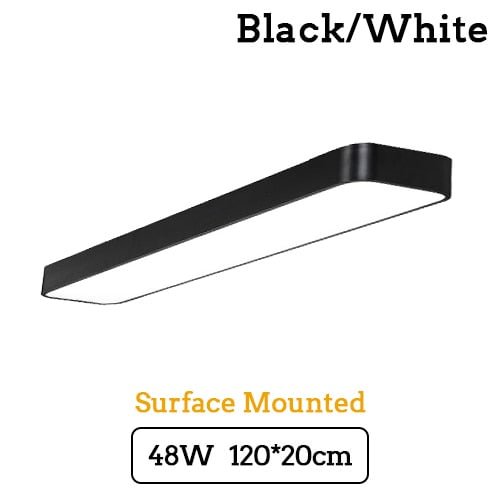 LED Modern Ceiling Light Lam Surface Mount Flush Panel Rectangle Lighting