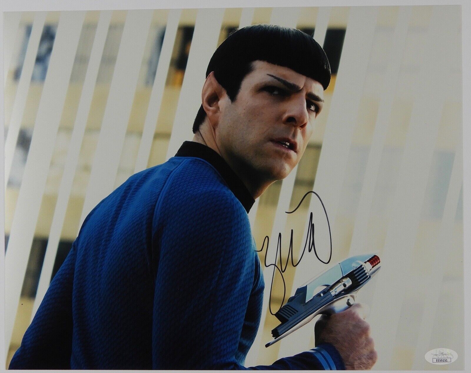 Star Trek Zachary Quinto Spock Autograph Signed 11 x14 JSA COA Movie